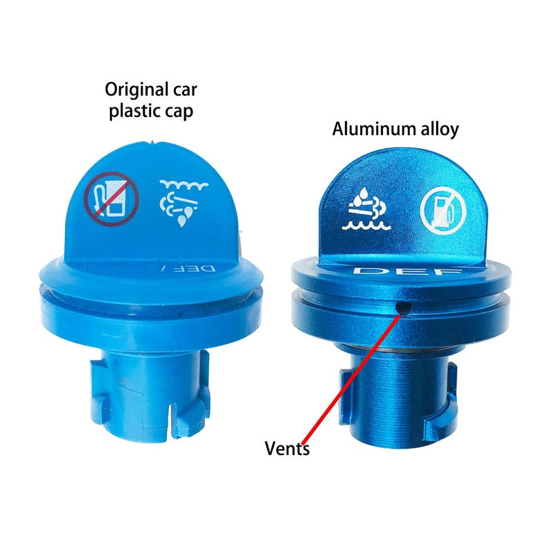 DOCA Aluminum Fuel Cap,Diesel Fuel Cap with strong magnet and Non-magnetic Blue DEF Cap-for 2013-2018 Dodge Ramï¼Œ Diesel Trucks 1500 2500 3500 - Image 5